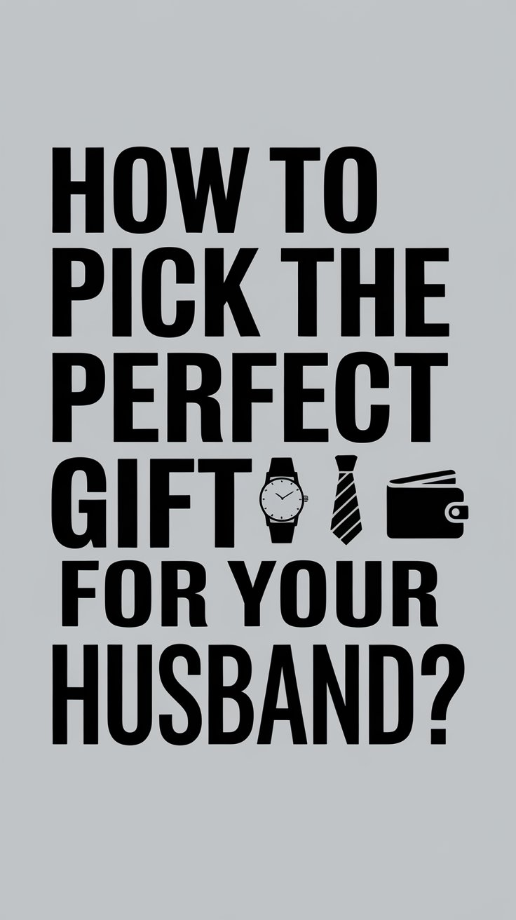 How to Pick the Perfect Gift for Your Husband? (Every Single Time!)